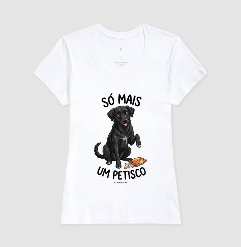 CAMISETA VIRA-LATA PRETO PETISCO - Imagem 5