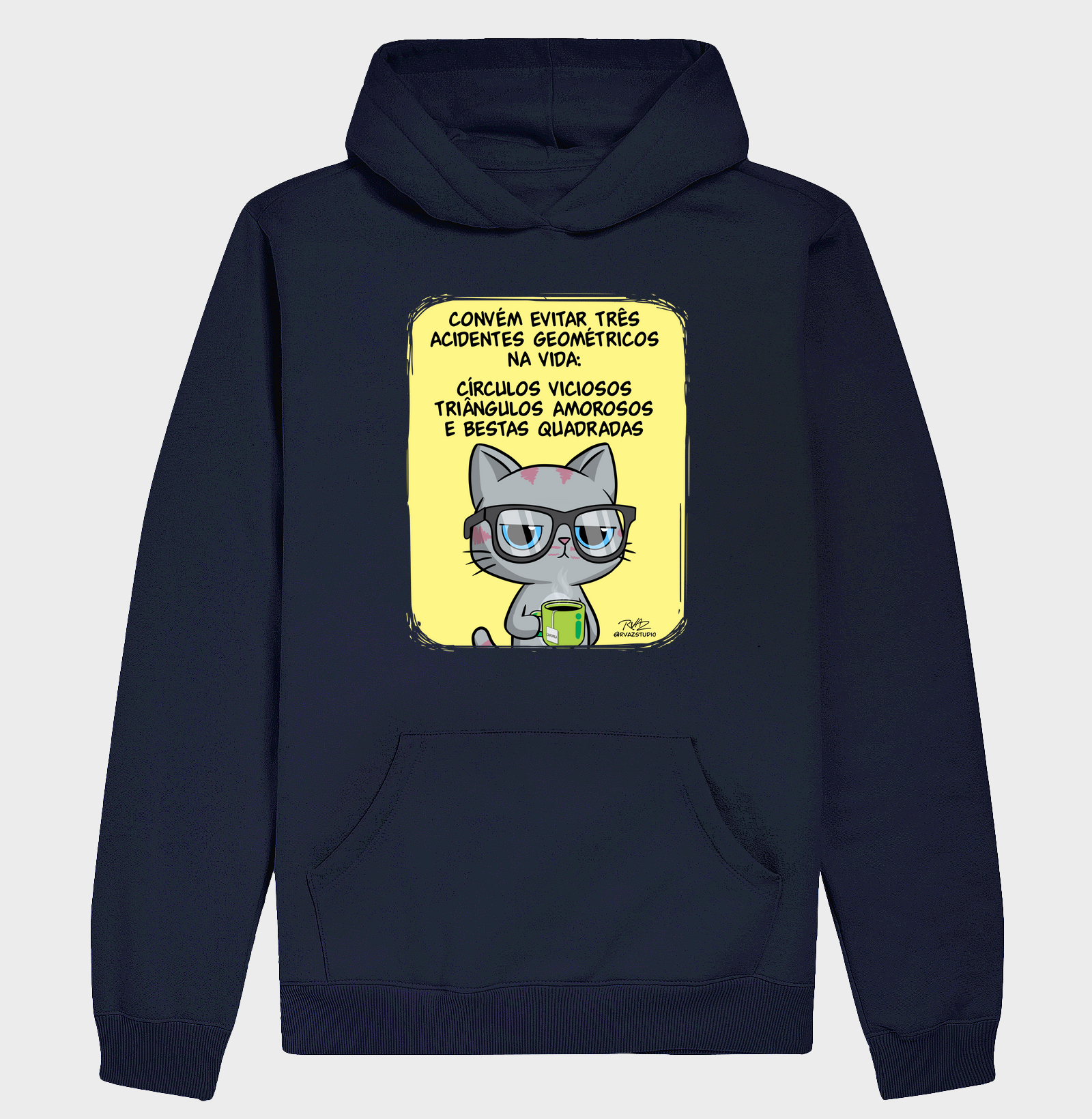 Camiseta Gato Sincero Geometria - Imagem 4