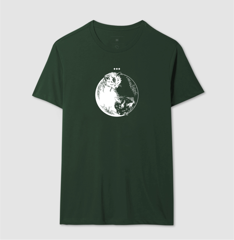 Camiseta Gato Yin Yang - Imagem 10