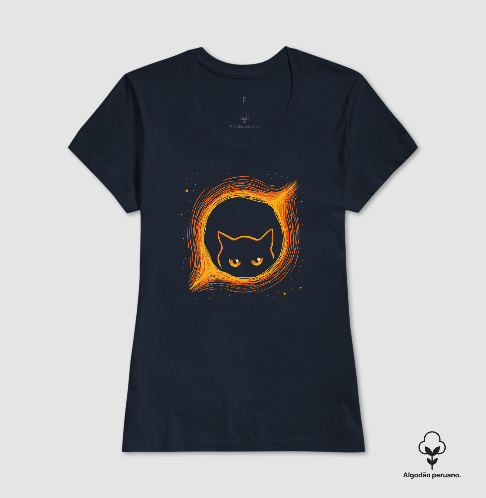 Camiseta Algodão Peruano Chaos Cat - Imagem 5