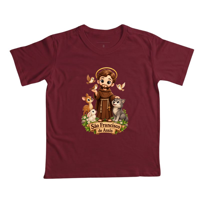 Camiseta Infantil São Francisco de Assis - Imagem 7