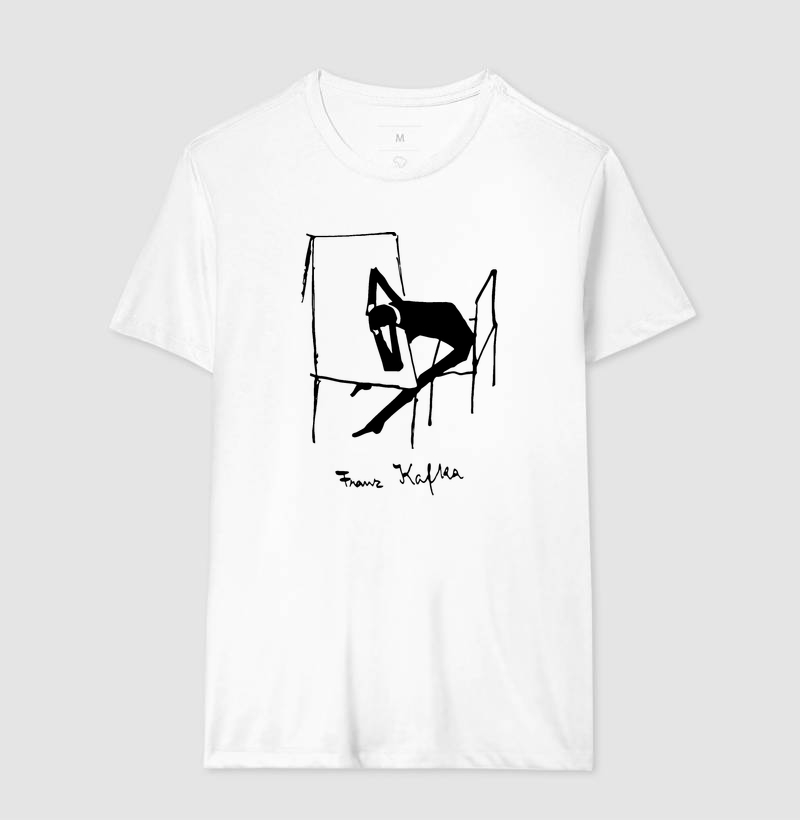 Camiseta Minimalista Escritor Franz Kafka - Imagem 2