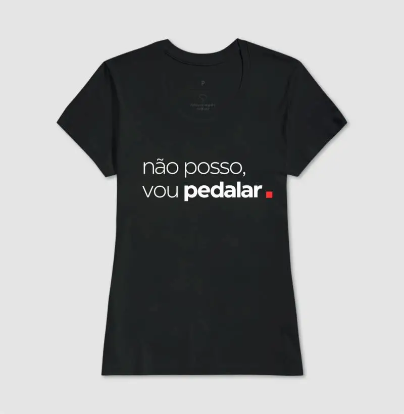 Camiseta Não Posso, vou Pedalar. - Imagem 3
