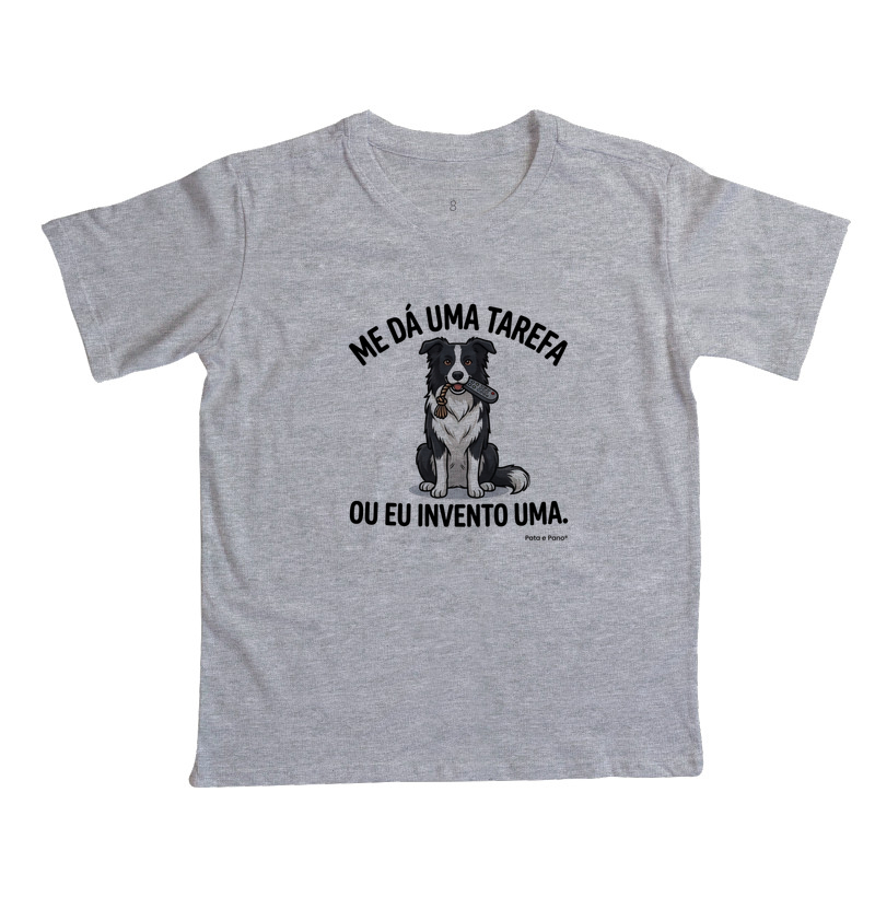 CAMISETA INFANTIL BORDER COLLIE TAREFA - Imagem 5