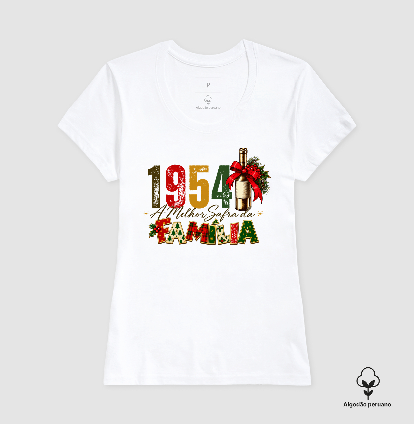 Camiseta Algodão Peruano A Melhor Safra da Família 1954 - Imagem 3
