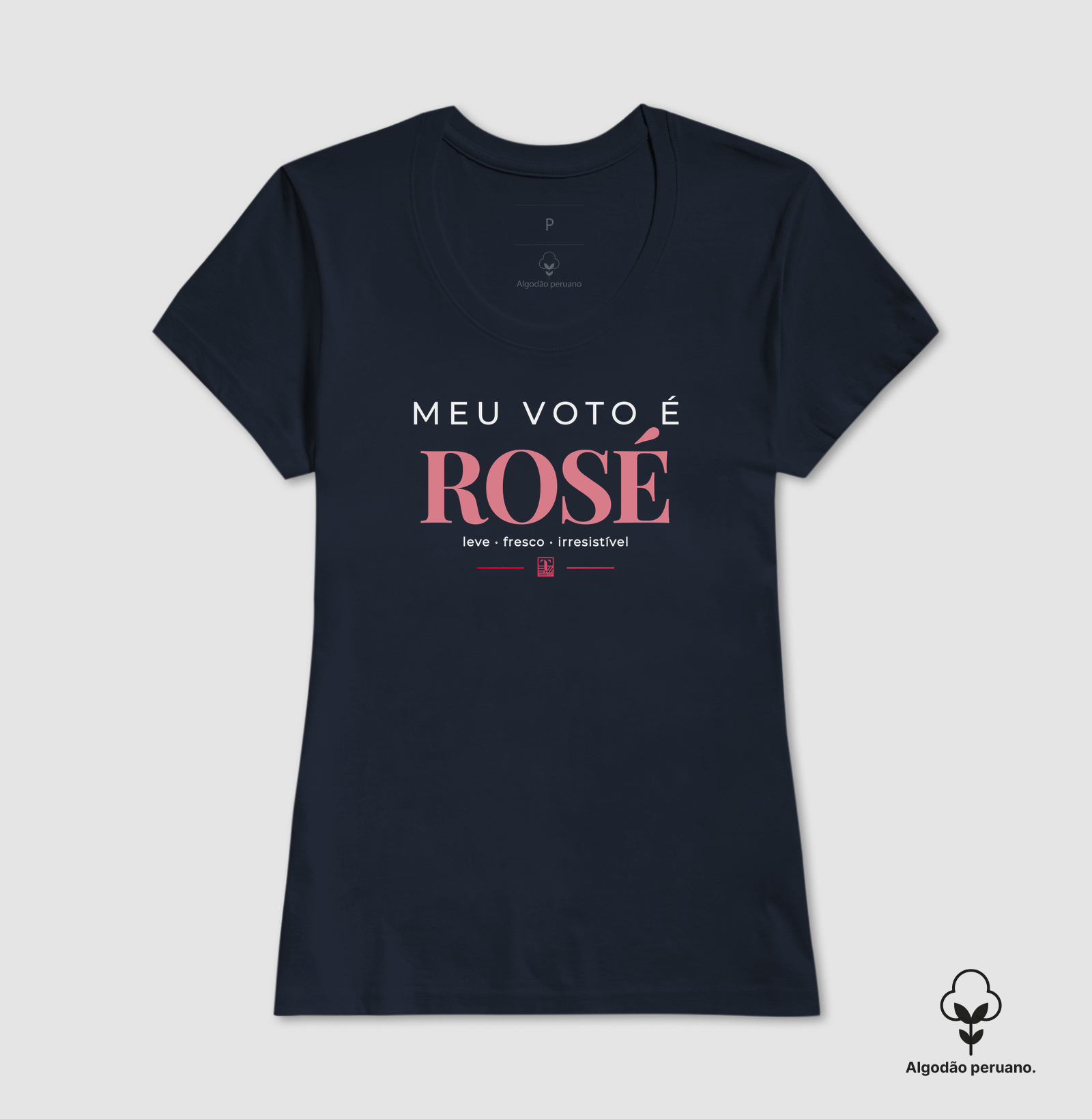 Meu Voto é Rosé – Camiseta para Amantes de Vinho Rosé - Imagem 8