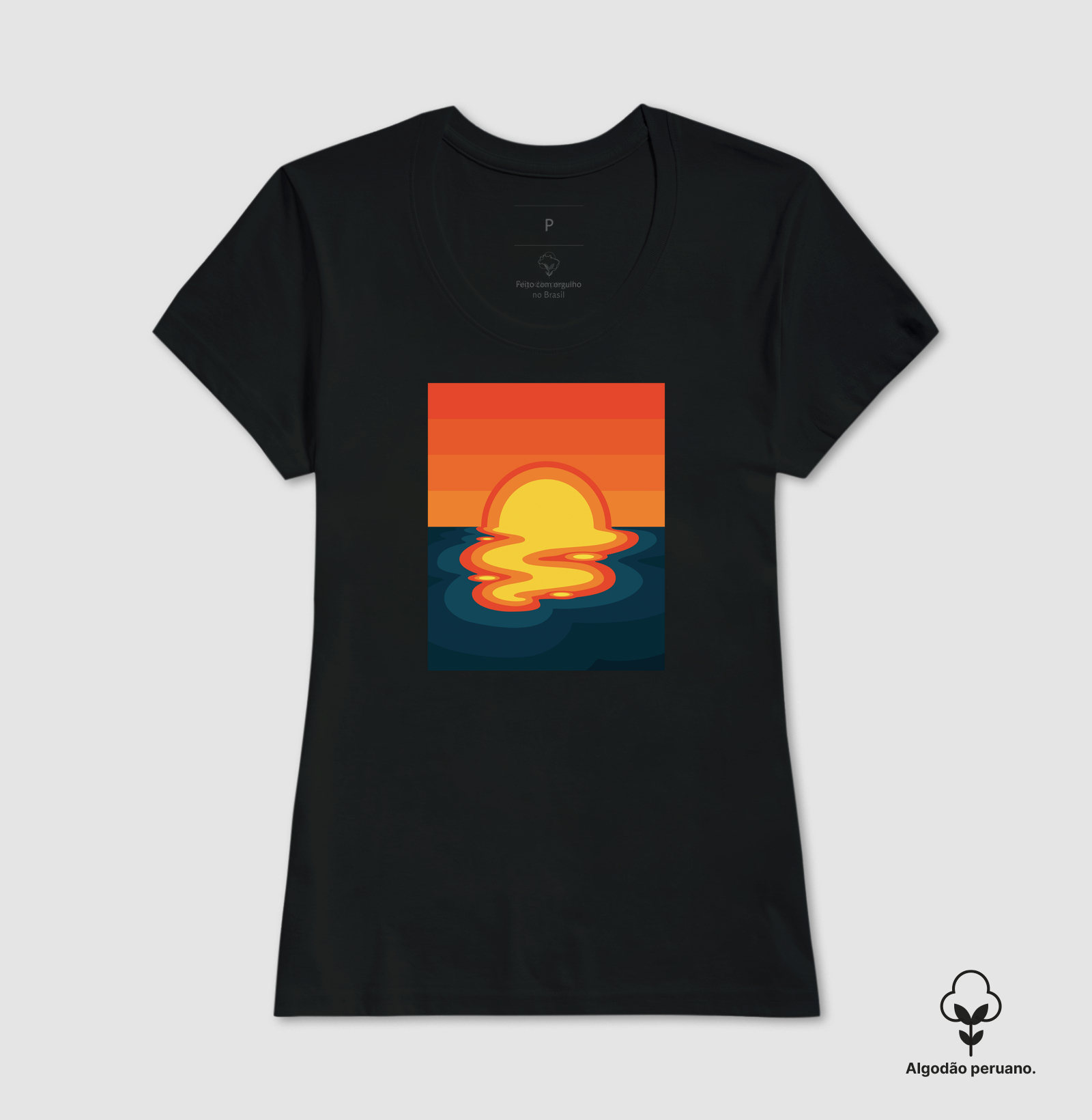 Camiseta Algodão Peruano Por do Sol - Imagem 7