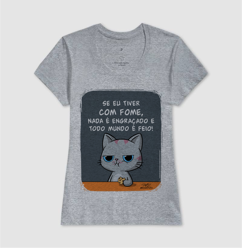 Camiseta Gato Sincero Fome - Imagem 9