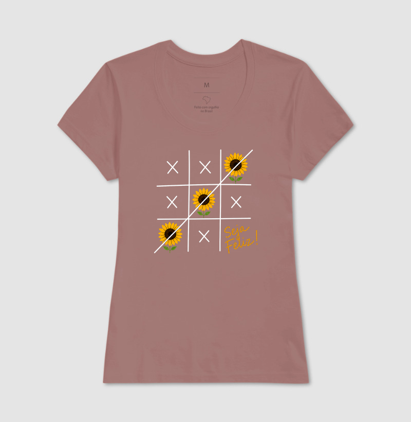 Camiseta Seja Feliz Girassol - Imagem 17