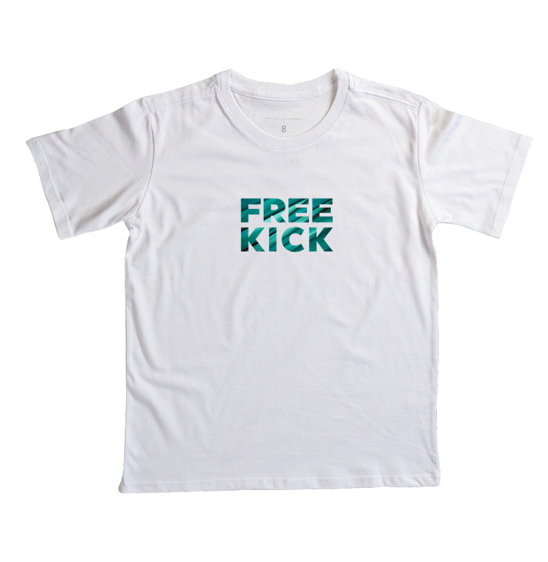 CAMISETA INFANTIL FREE KICK VERDE ABSTRATO - Imagem 2