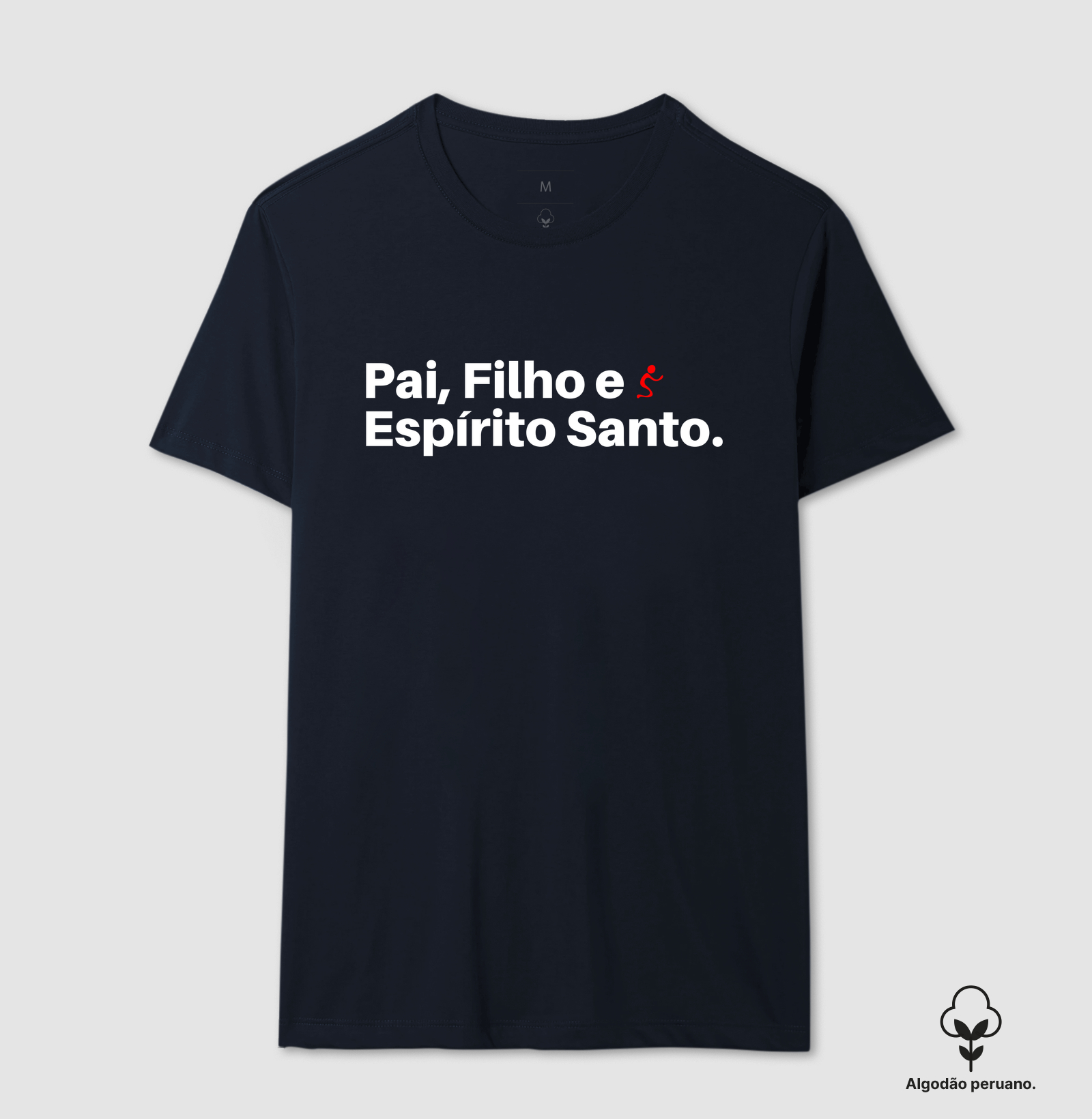 Camiseta Algodão Peruano Cristã Pai, Filho e Espírito Santo - Imagem 4