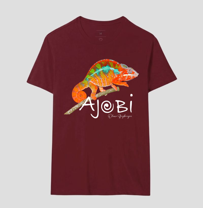 t-shirt 1/2 malha 100% algodão 30.1 penteada Ajobi Camaleão - Imagem 18