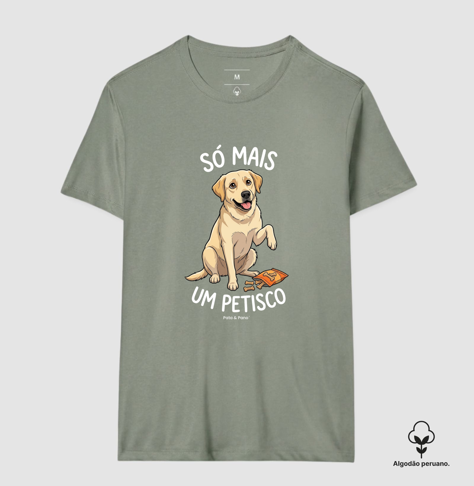 CAMISETA ALGODÃO PERUANO LABRADOR PETISCO - Imagem 3