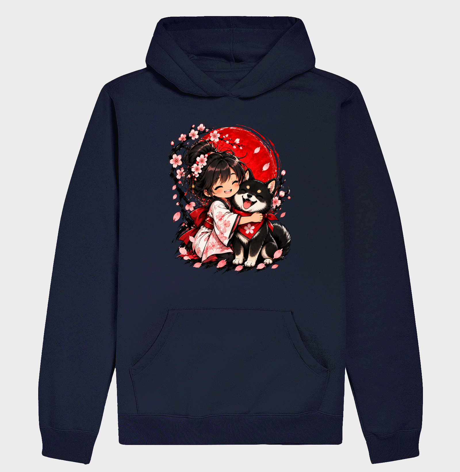 Sakura & Shiba — Amizade que Floresce (Preto) - Imagem 4