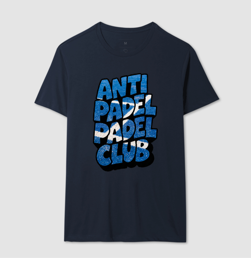 Camiseta Anti Padel Padel Club Quadra Azul - Imagem 4