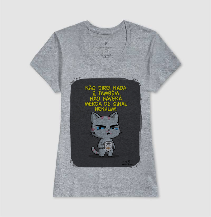 Camiseta Gato Sincero Sinal Nenhum - Imagem 9