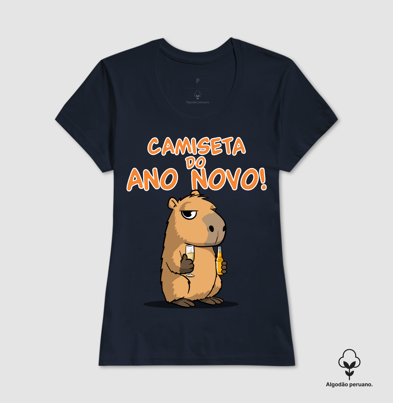 Camiseta Capivara Ano Novo - Imagem 6