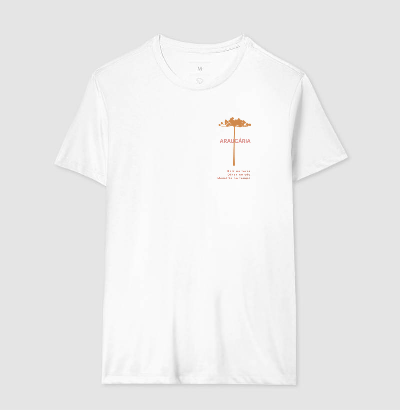Camiseta Unissex Araucaria Raiz Na Terra  - Imagem 3