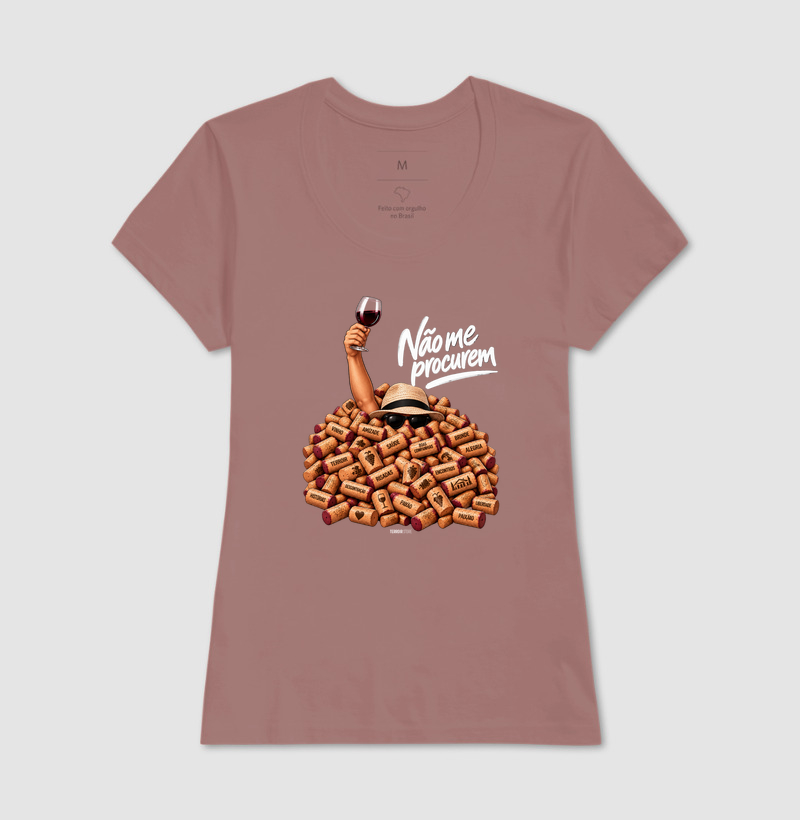 Camiseta “Não Me Procurem” – Wine Lifestyle - Versão Chapéu - Imagem 15