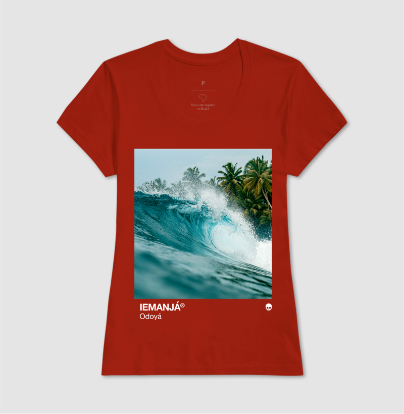 Camiseta Umbanda Orixá Iemanjá - Mar e Coqueiros - Imagem 11