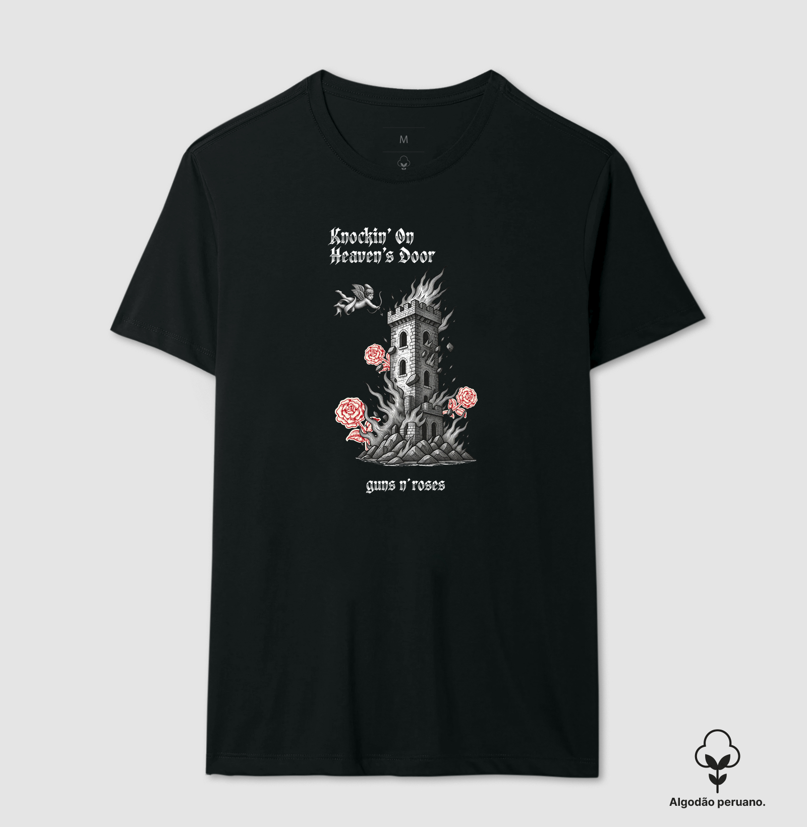  Camiseta Torre Guns Coleção Música. Masculino e feminino. Algodão Peruano. - Imagem 3