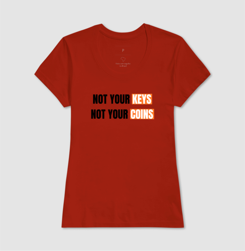 Camiseta Bitcoin Not Your Keys, Not Your Coins - Imagem 15
