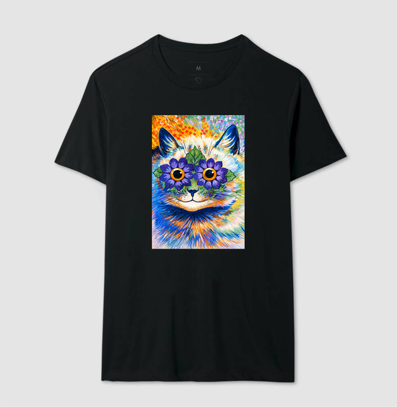 Psychedelic Flower Cat -  Louis Wain - Imagem 2