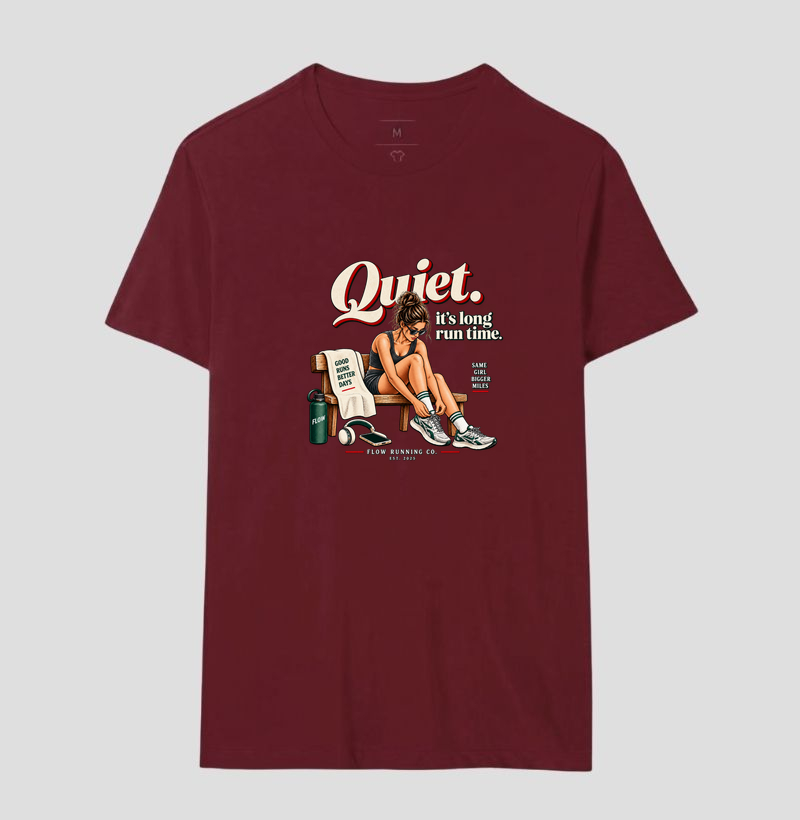Camiseta Corrida - Quiet, It's Long Run Time - Imagem 18