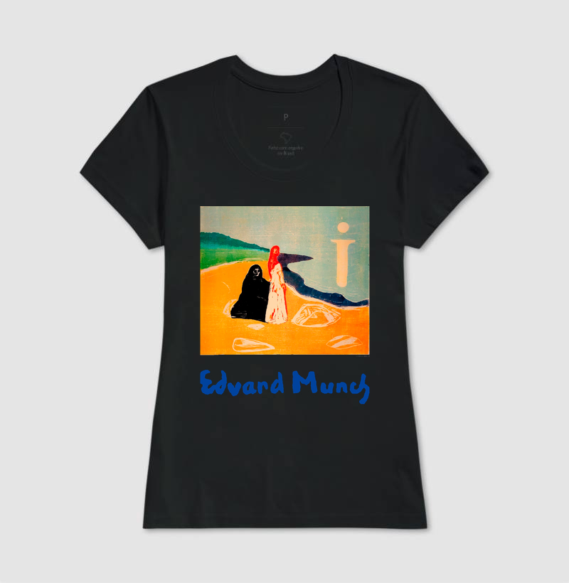Camiseta Edvard Munch Duas Mulheres Na Praia - Imagem 3