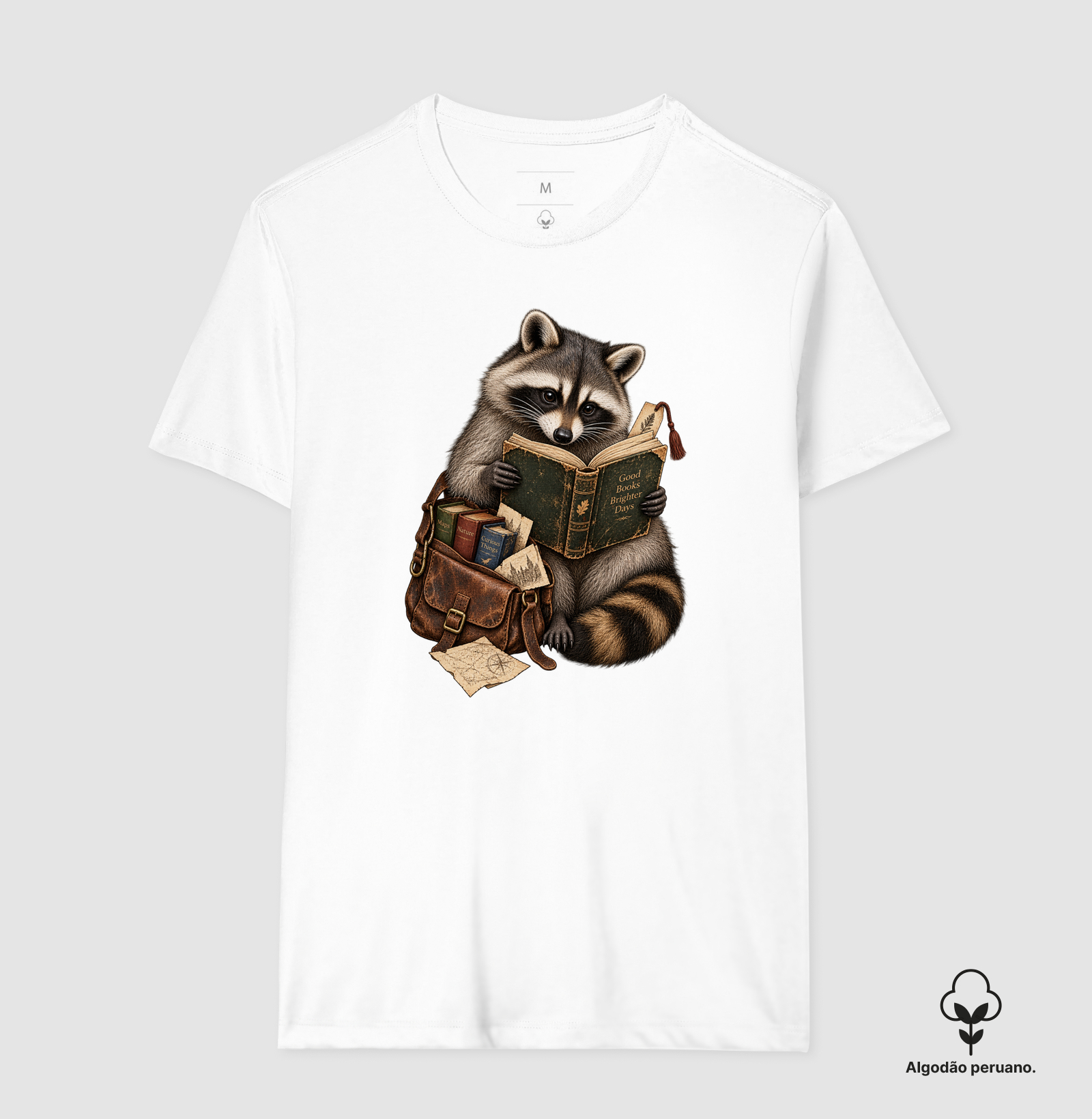 Camiseta Guaxinim Leitor - Imagem 5
