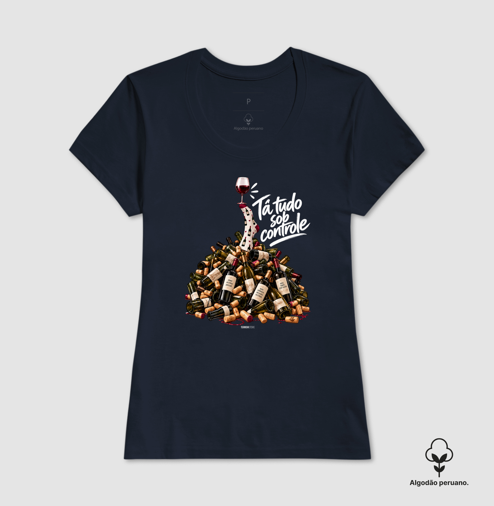 Camiseta “Entre Garrafas e Histórias” – Wine Mood - Imagem 7