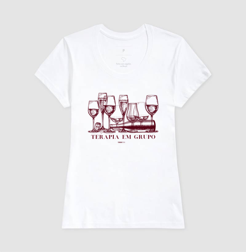 Camiseta Vinho - Terapia em Grupo - Imagem 5