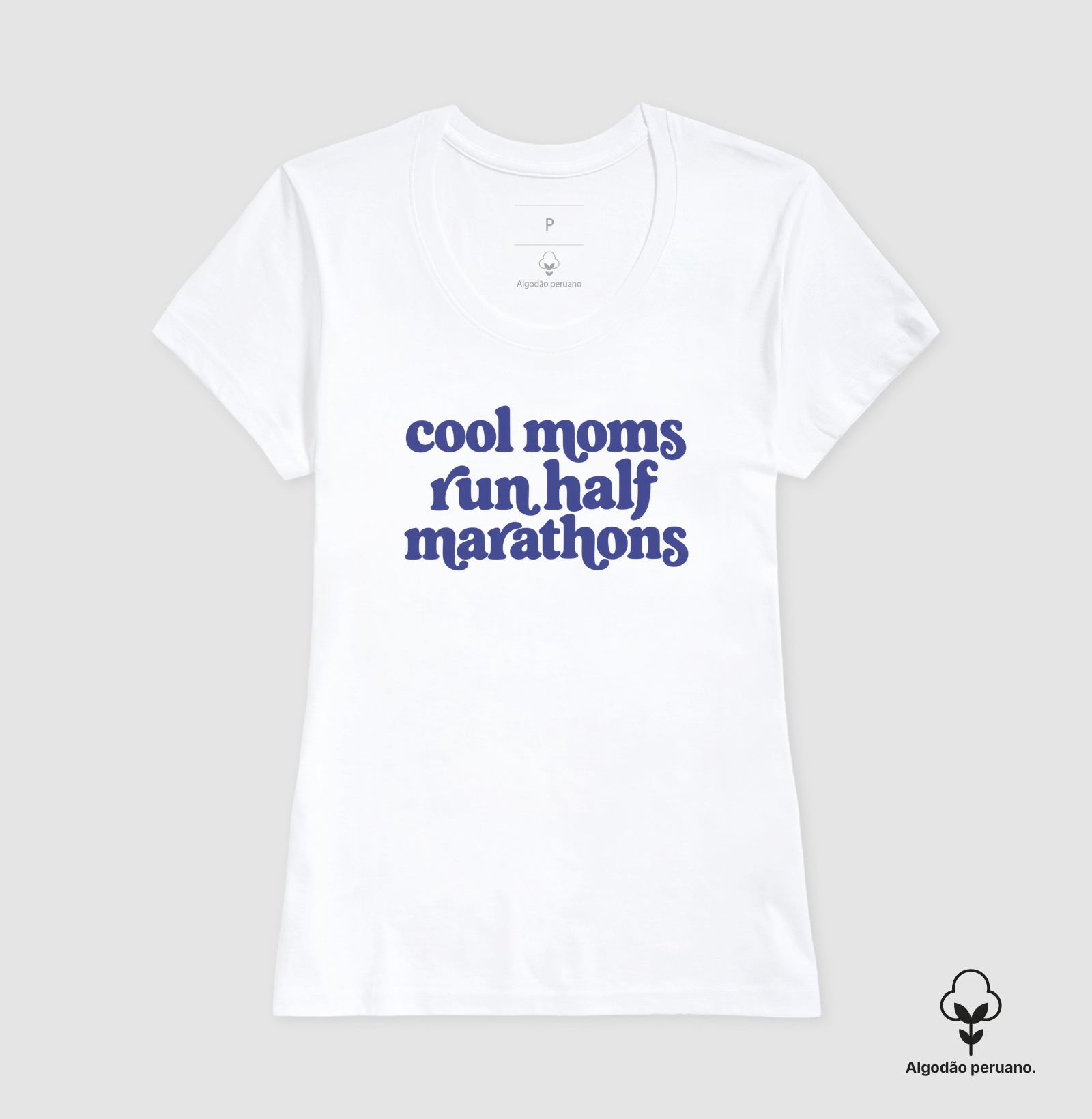 Camiseta Algodão Peruano Meia Maratona - Cool Moms Run Half Marathons - Imagem 4