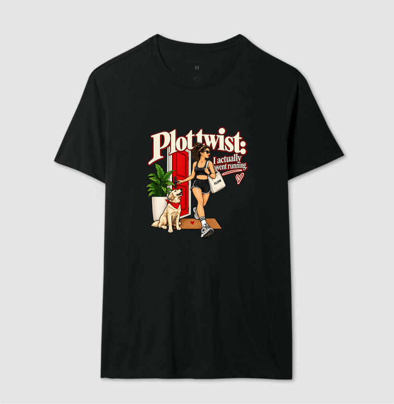 Camiseta Corrida - Plot Twist: I Actually Went Running - Imagem 2