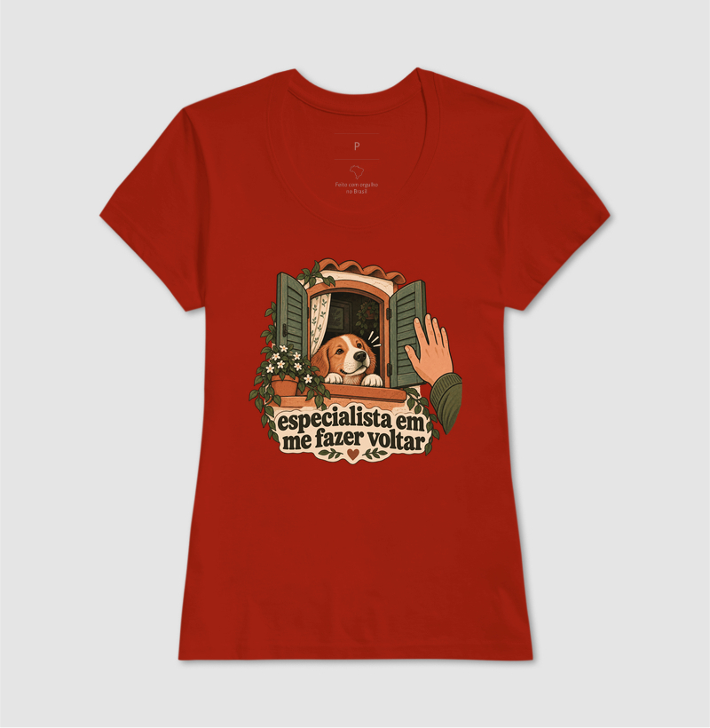 Camiseta Cachorro "especialista em me fazer voltar" | Pelo & Pano - Imagem 11
