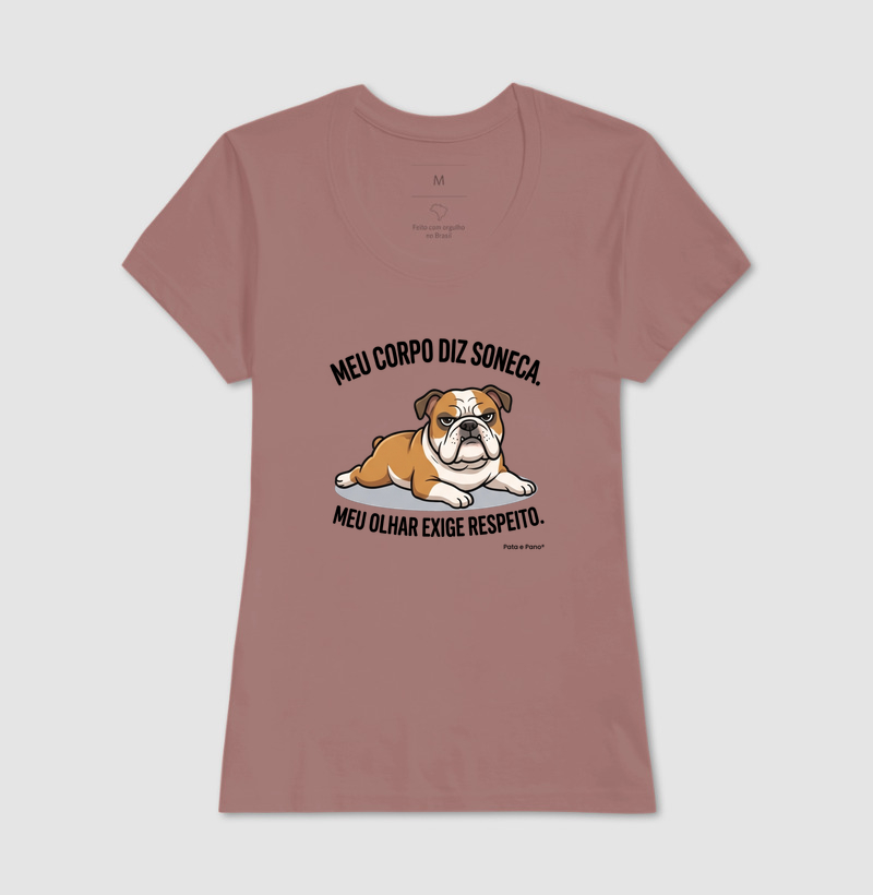 CAMISETA BULLDOGUE INGLÊS OLHAR - Imagem 17