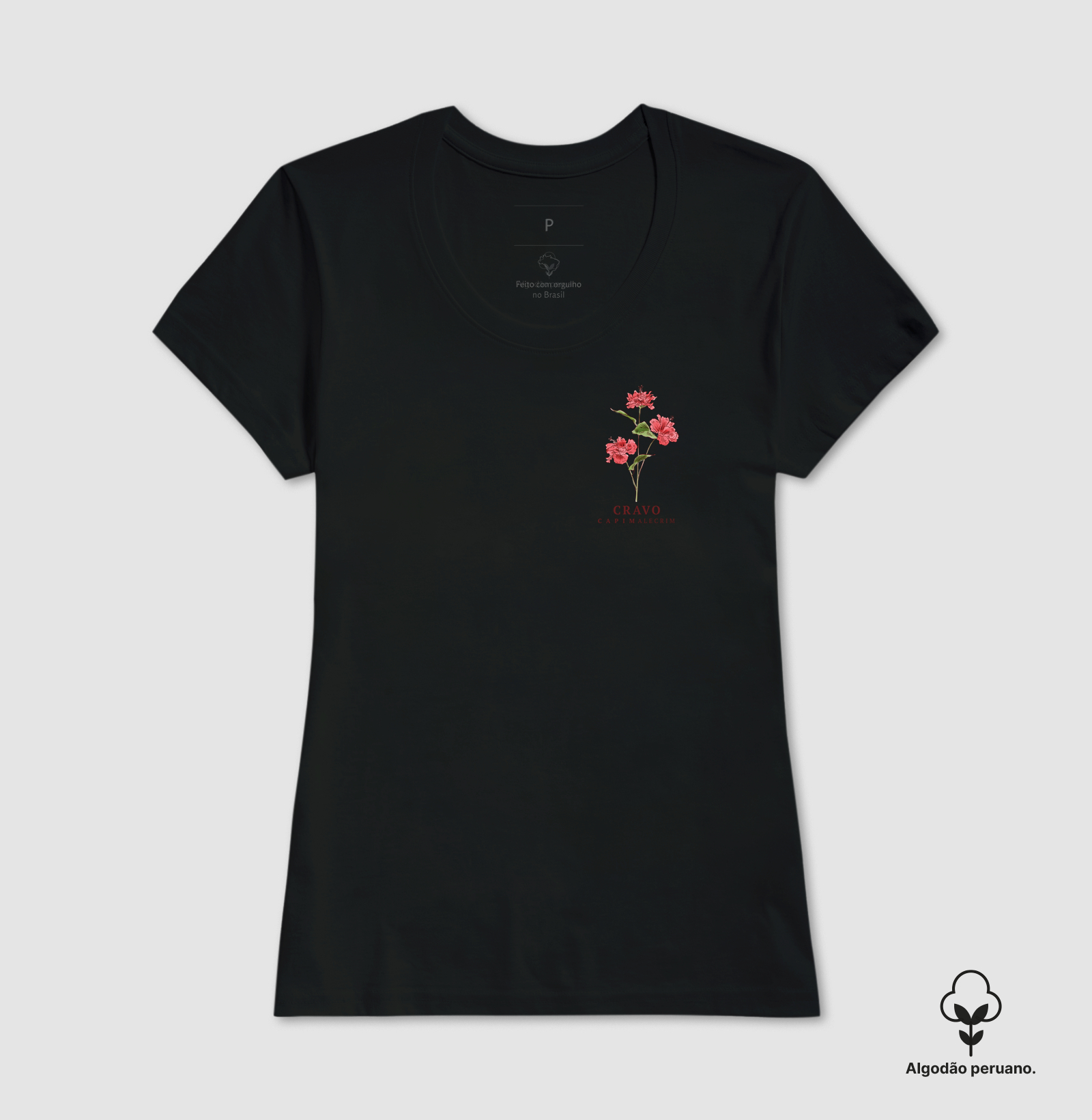 Flor do cravo - Algodão Peruano - Imagem 3