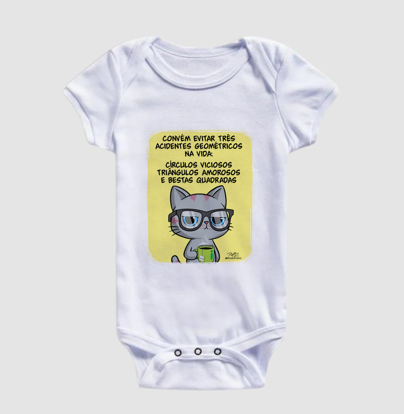 Camiseta Gato Sincero Geometria - Imagem 3