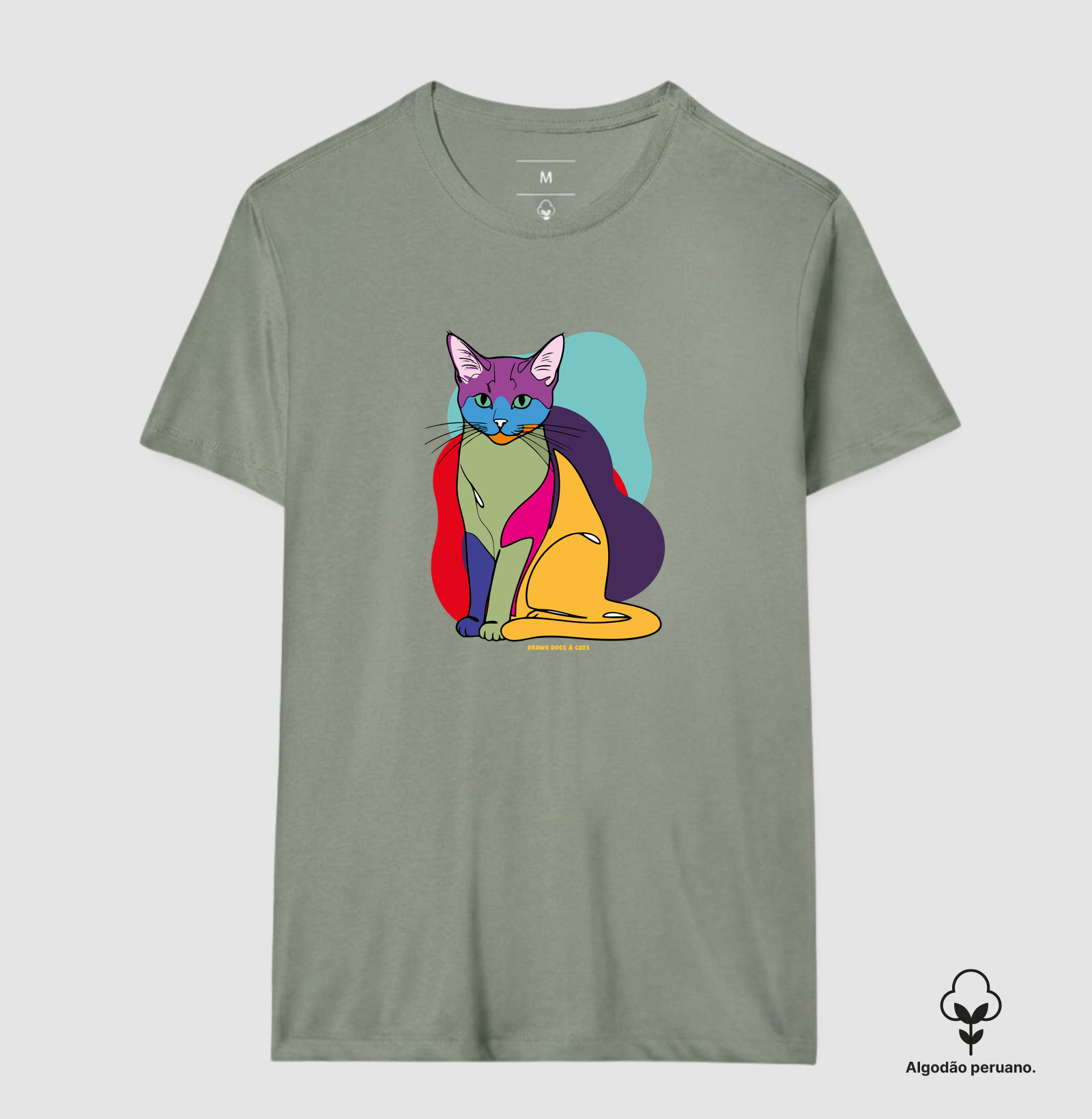 Gato e fundo coloridos - Imagem 7