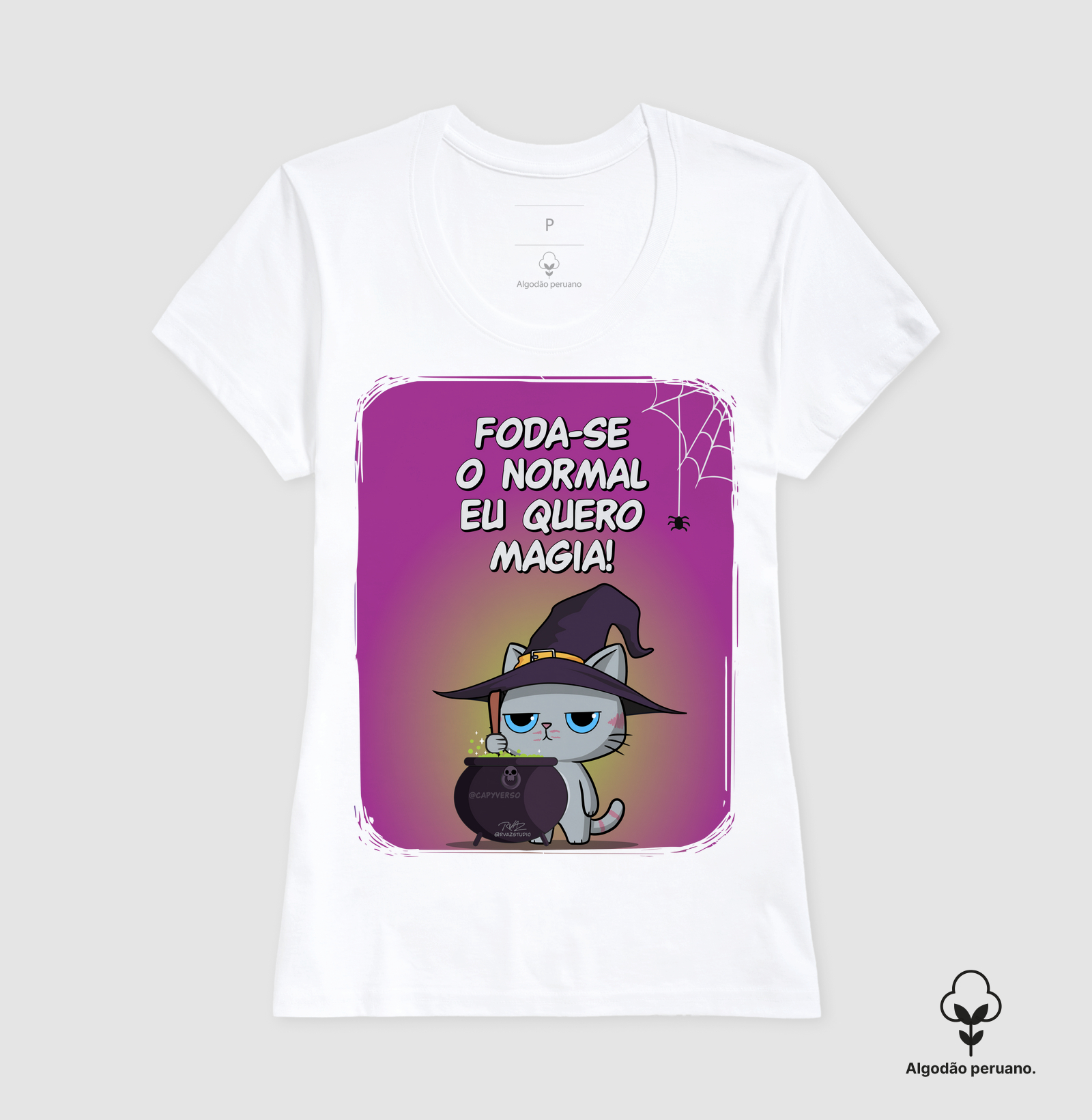 Camiseta Gato Sincero Magia - Imagem 6