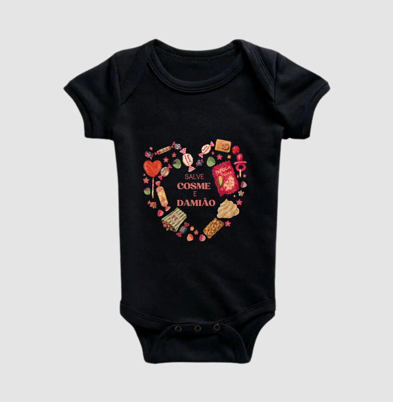 Camiseta Infantil Salve Cosme e Damião - Imagem 2