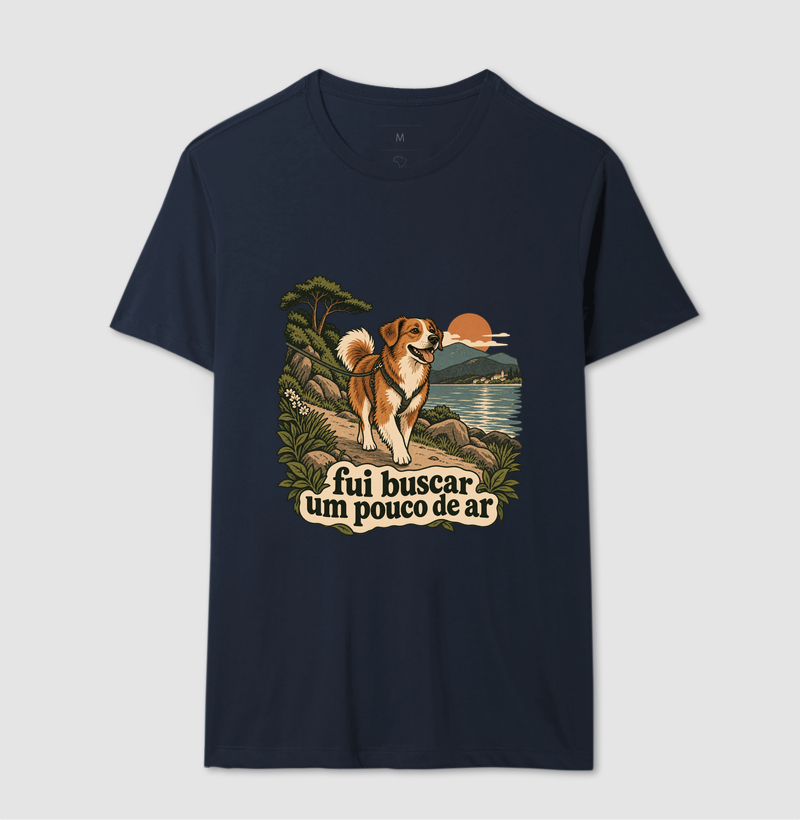 Camiseta Cachorro Natureza "fui buscar um pouco de ar" | Pelo & Pano - Imagem 6