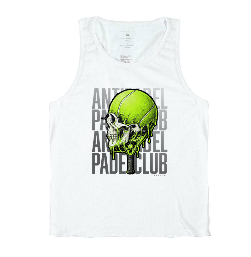 Camiseta Anti-Padel Caveira Prata - Imagem 2