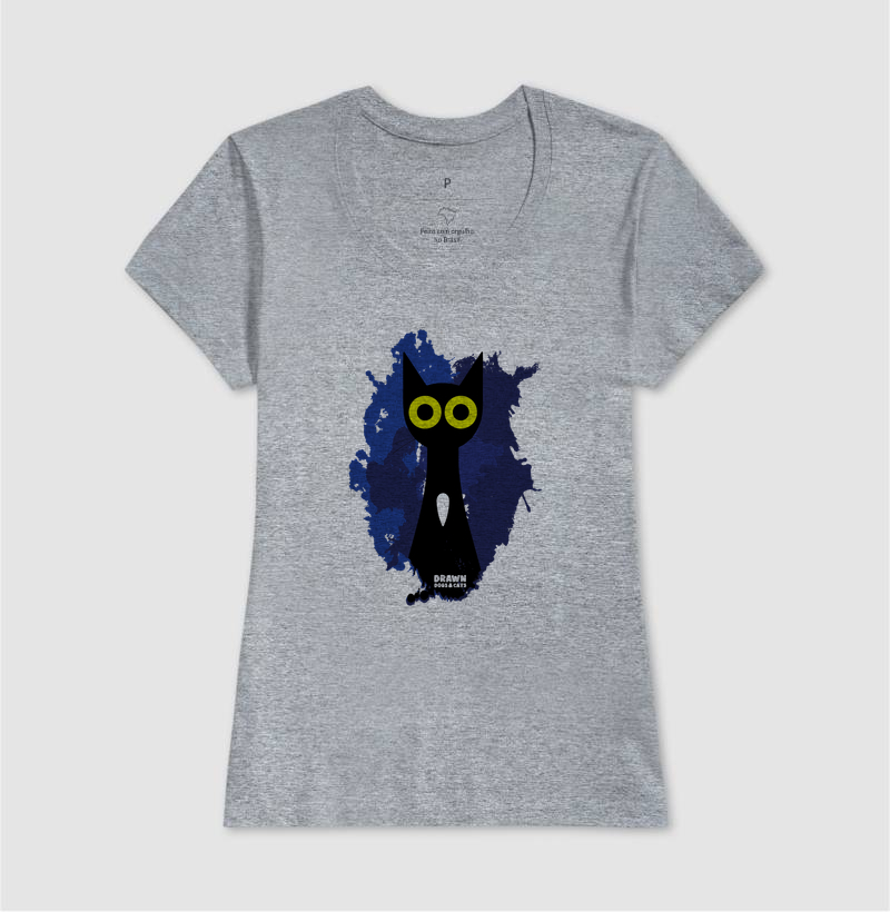 Gato preto com fundo azul - Imagem 11