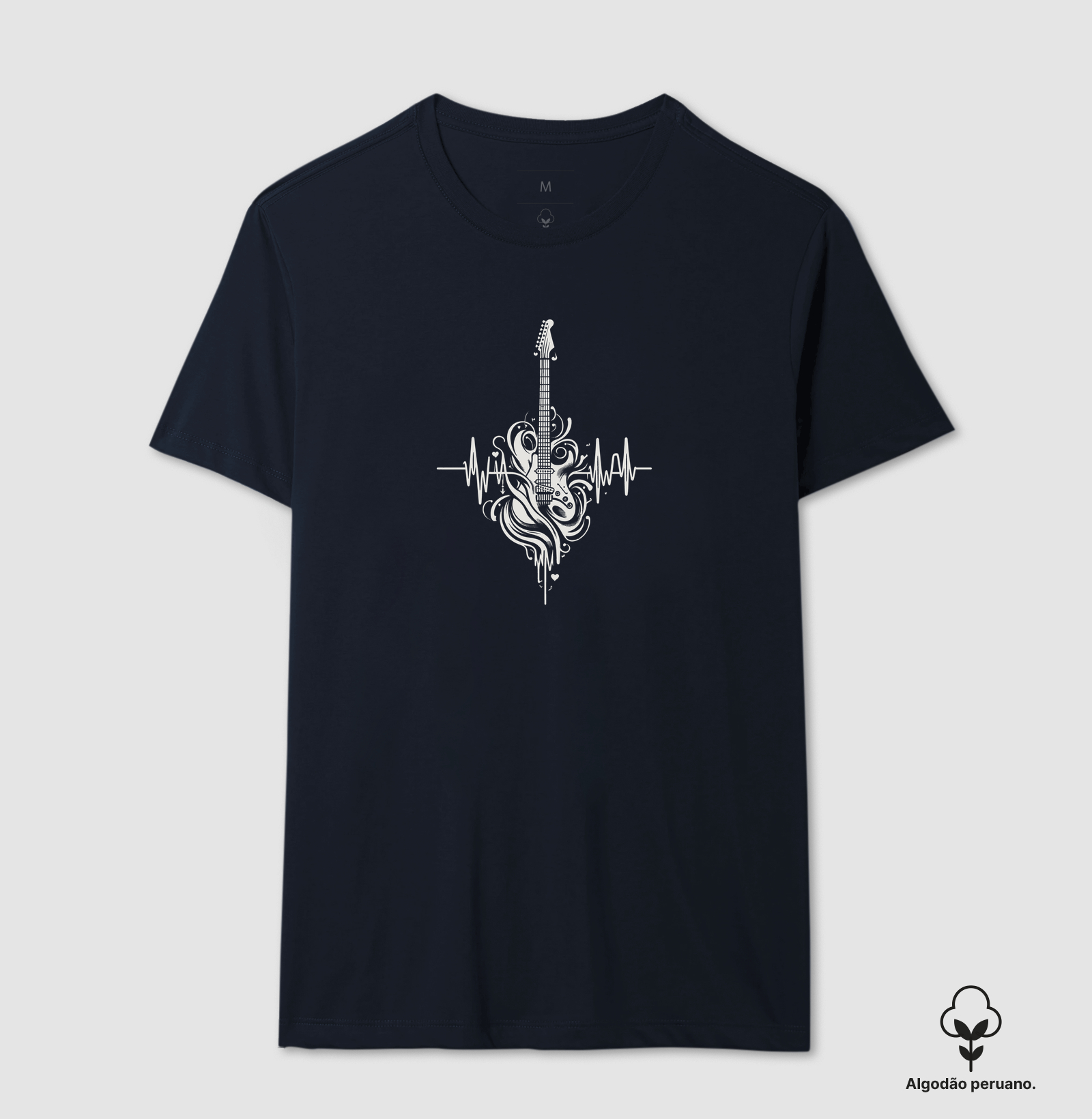 Camiseta Algodão Peruano Heartbeat Rock - Imagem 4