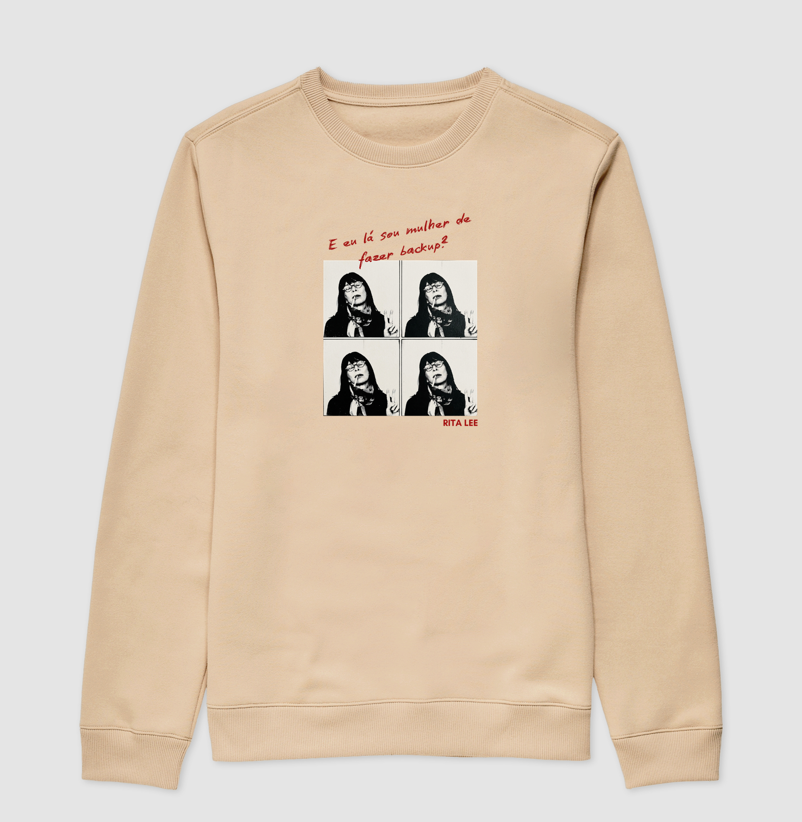Camiseta Feminina Eu Lá Sou Mulher de Fazer Backup Frase Engraçada Pop Art Estampa Unissex - Imagem 3