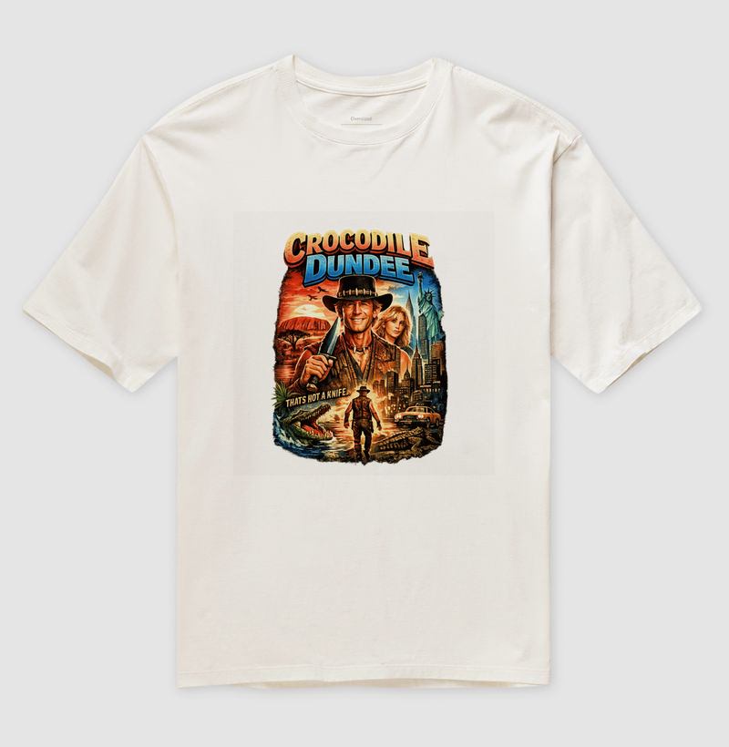 Camiseta Crocodilo Dundee Knife - Imagem 4