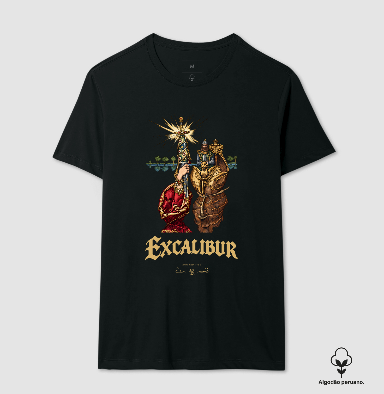 Excalibur — Howard Pyle (Algodão peruano) - Imagem 3