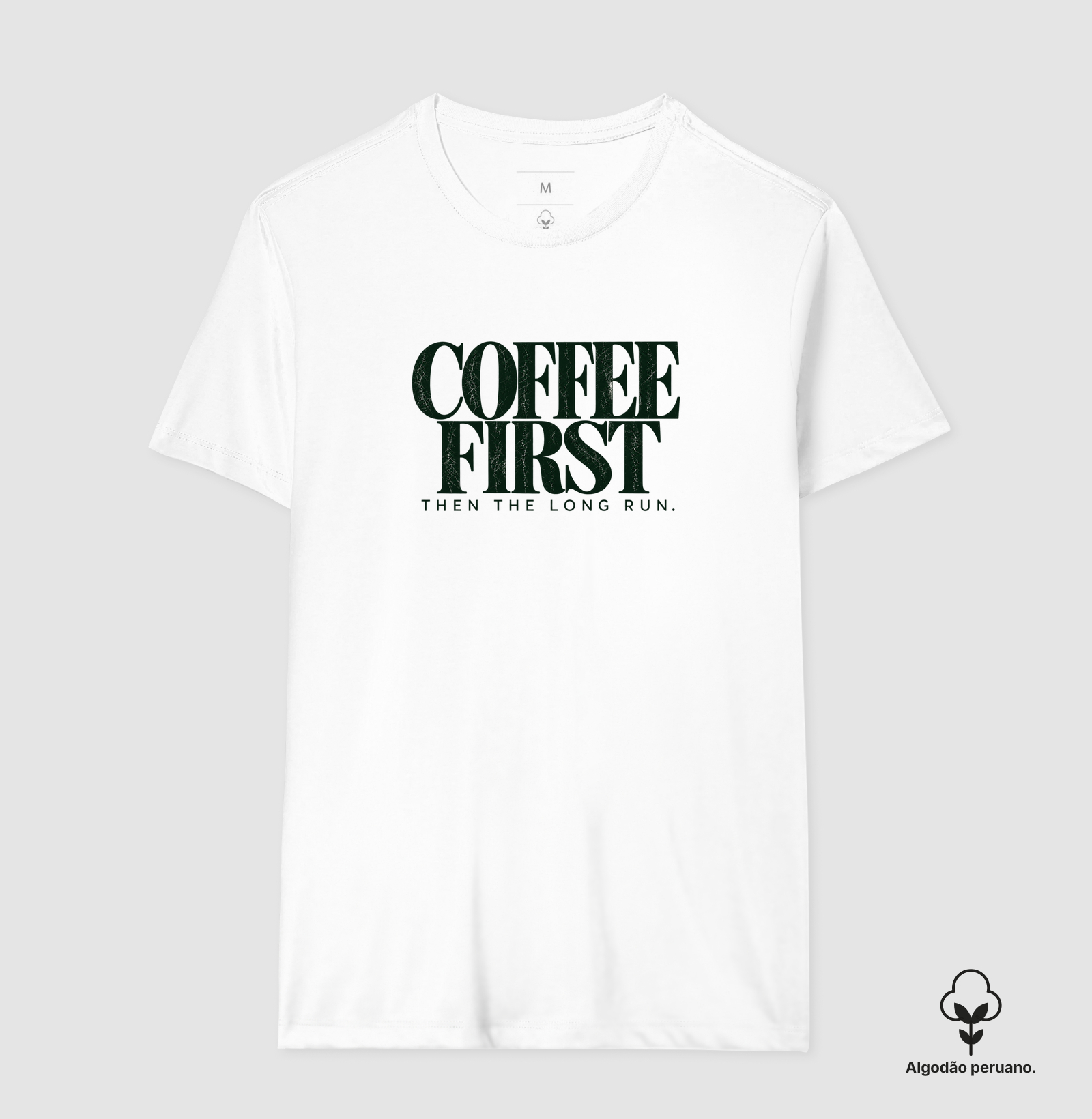 Camiseta Algodão Peruano Corrida - Coffee First Then The Long Run - Imagem 6