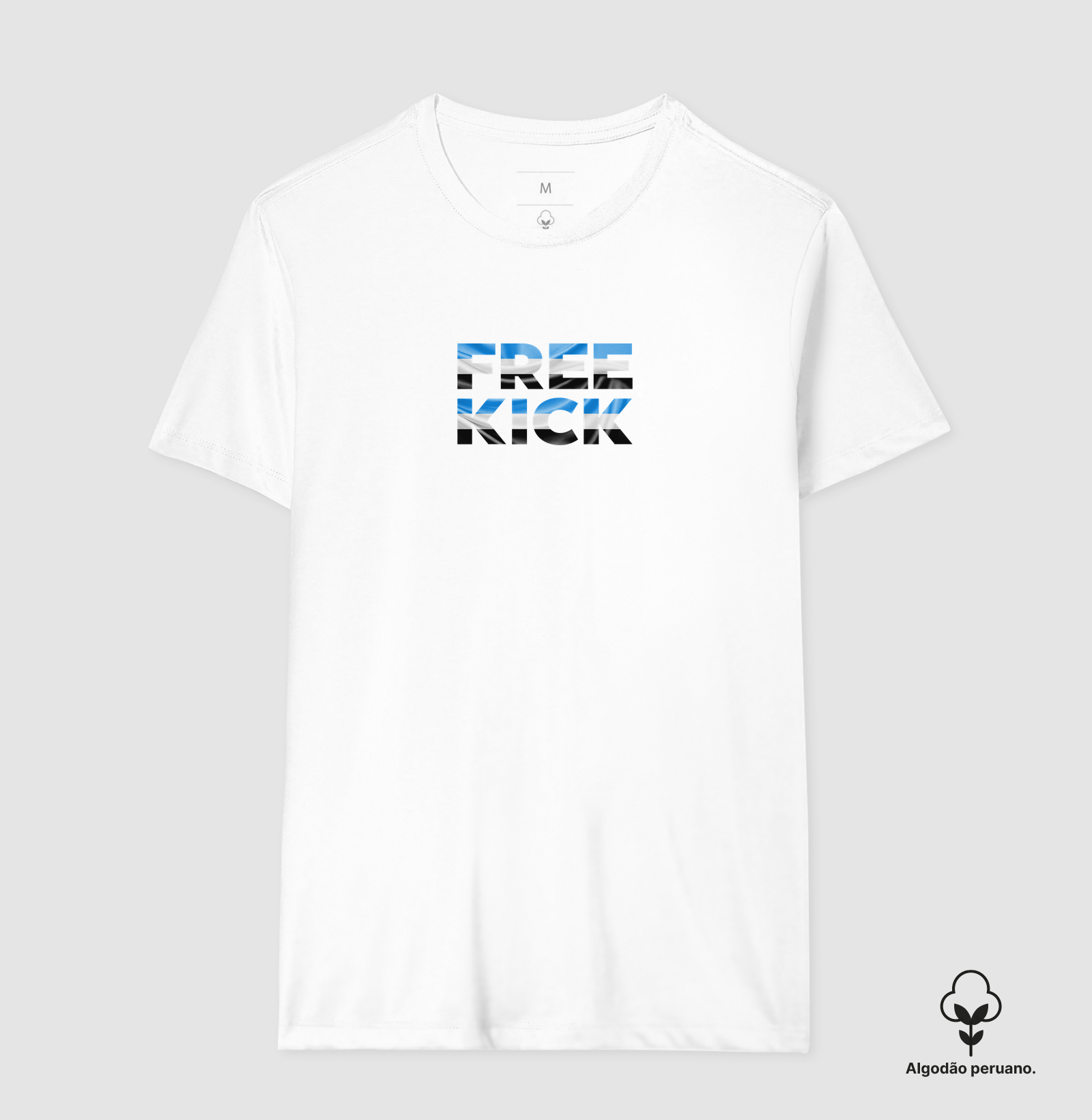 CAMISETA ALGODÃO PERUANO FREE KICK TRICOLOR RS - Imagem 2